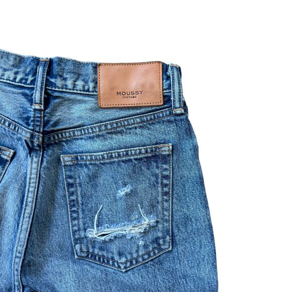 Moussy Vintage Orlando Slim Straight Jean Blu 110 - Picture 4 of 9